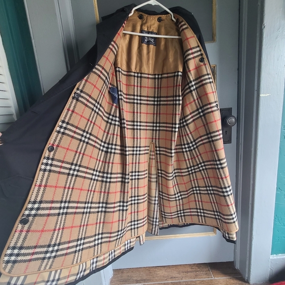 Vintage Classic Blueberry Trench TAILORED SLEEVES - Picture 3 of 8